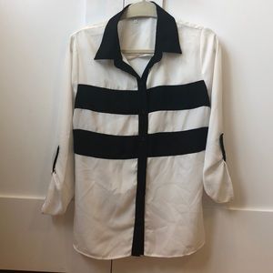 Cream & Black Blouse - Studio Y